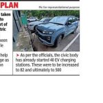 खराब प्रतिसादानंतर, PMC ने EV चार्जिंग स्टेशन विस्तार योजना बॅक बर्नरवर ठेवली आहे