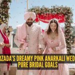 अनारकली मेहरीन पीरजादाने तिच्या आनंद कारजसाठी परिधान केलेली स्वप्नवत गुलाबी रंगाची डिकोडिंग