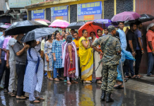 पश्चिम बंगालमध्ये फेज 2 मध्ये 91.66% मतदानाची नोंद झाली, जिल्ह्यांमध्ये तुरळक हिंसाचार नोंदवला गेला