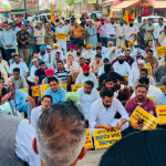 AAP कार्यकर्त्यांनी पंजाबमध्ये निदर्शने केली, SAD ने मुख्यमंत्री भगवंत मान यांची बदनामी केल्याचा आरोप केला