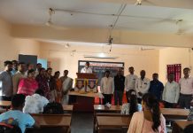 कला, विज्ञान आणि वाणिज्य महाविद्यालय भिगवण येथे अण्णाभाऊ साठे जयंती उत्साहात साजरी